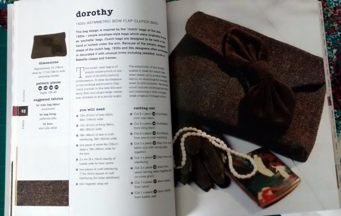 Tweed purse making vintage purses